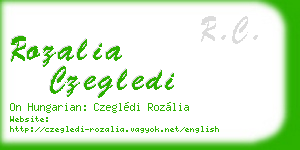 rozalia czegledi business card